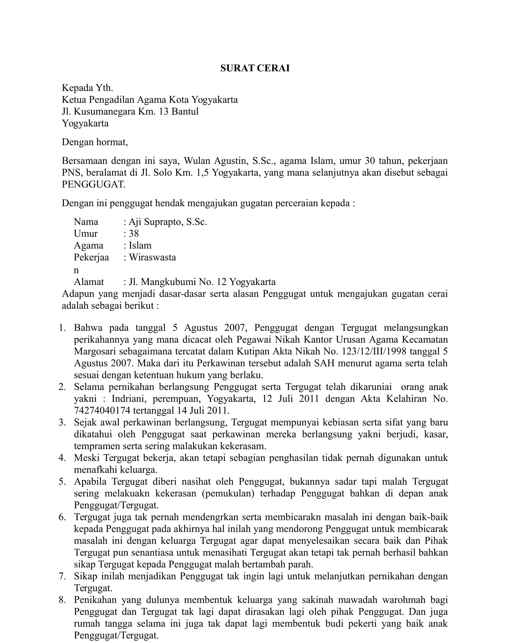 Contoh Surat Ralat Malaysia