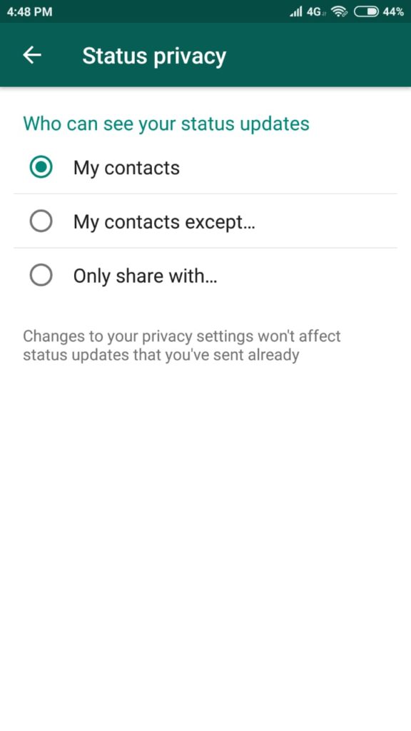 Mengatur Privasi Whatsapp